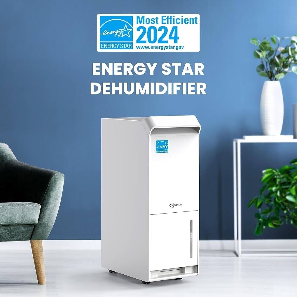 Energy Star Dehumidifier for Basement with Drain Hose, 35 Pint Dehumidifiers