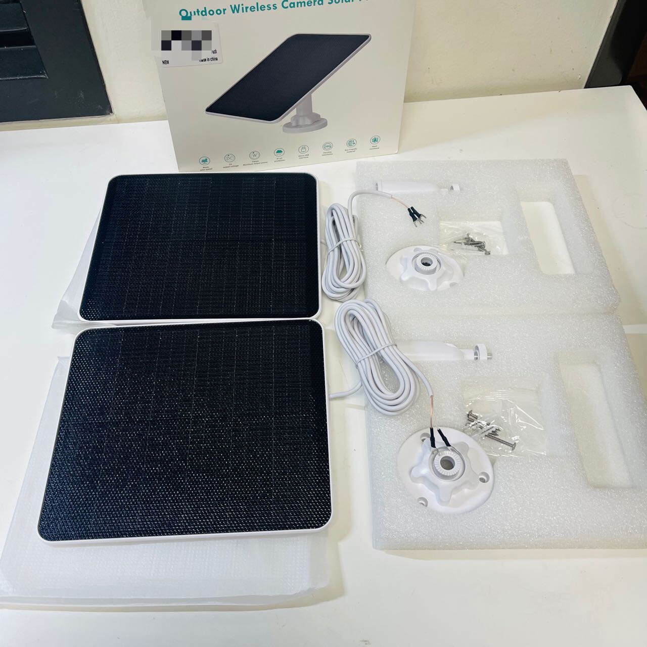 Solar Panel -10ft cable. 7W 5V Solar Panel for Ring Video Doorbell 3/3+/4. ETC.
