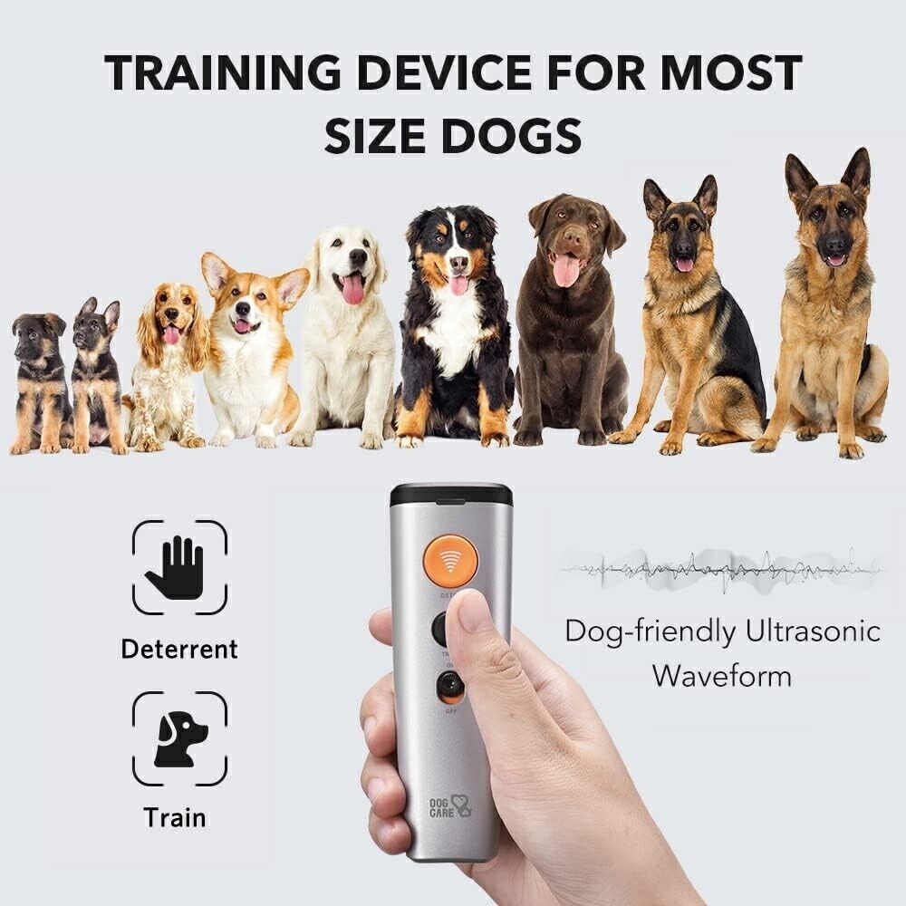 Dog Barking Control Device Dual Speakers 2-in-1 Ultrasonic Dog Training UT01-Dog Care