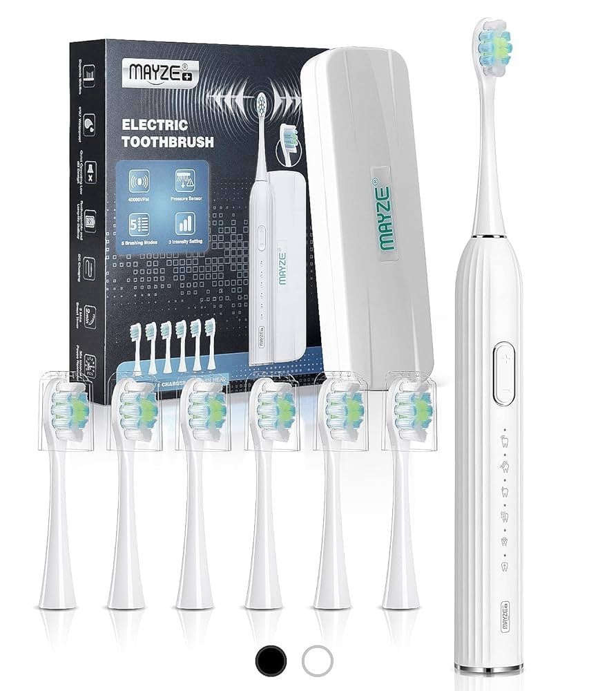 Electric Toothbrush Sonicare with 6 Brush Heads