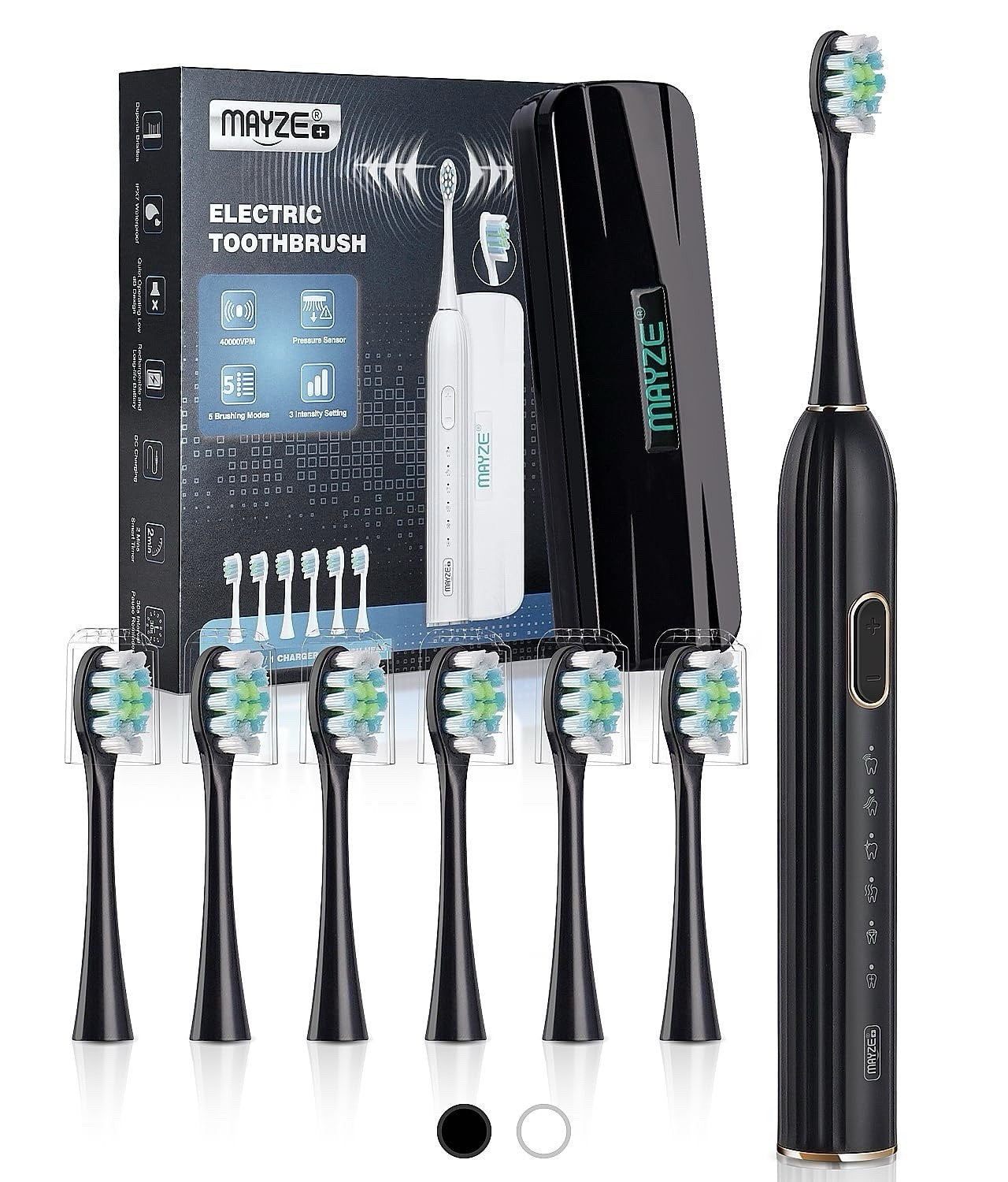 Electric Toothbrush Sonicare with 6 Brush Heads