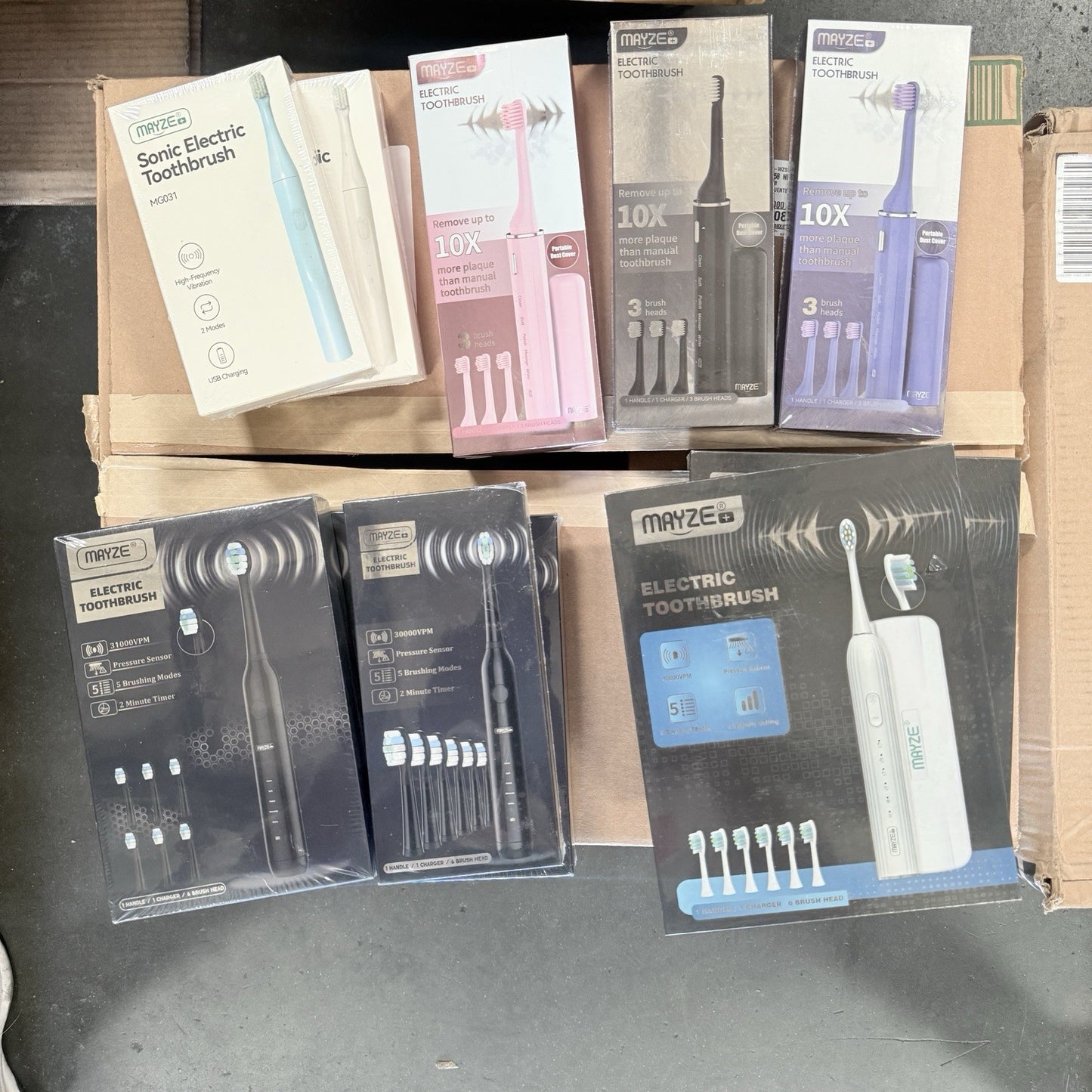 Electric Toothbrush Sonicare with 6 Brush Heads