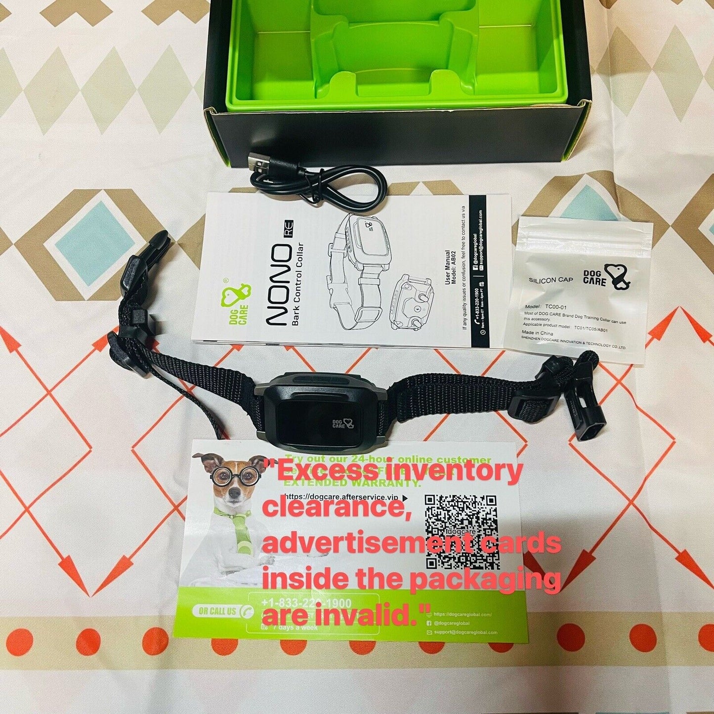 Dog Bark Collar Rechargeable with Intelligent Bark Control Vibration
