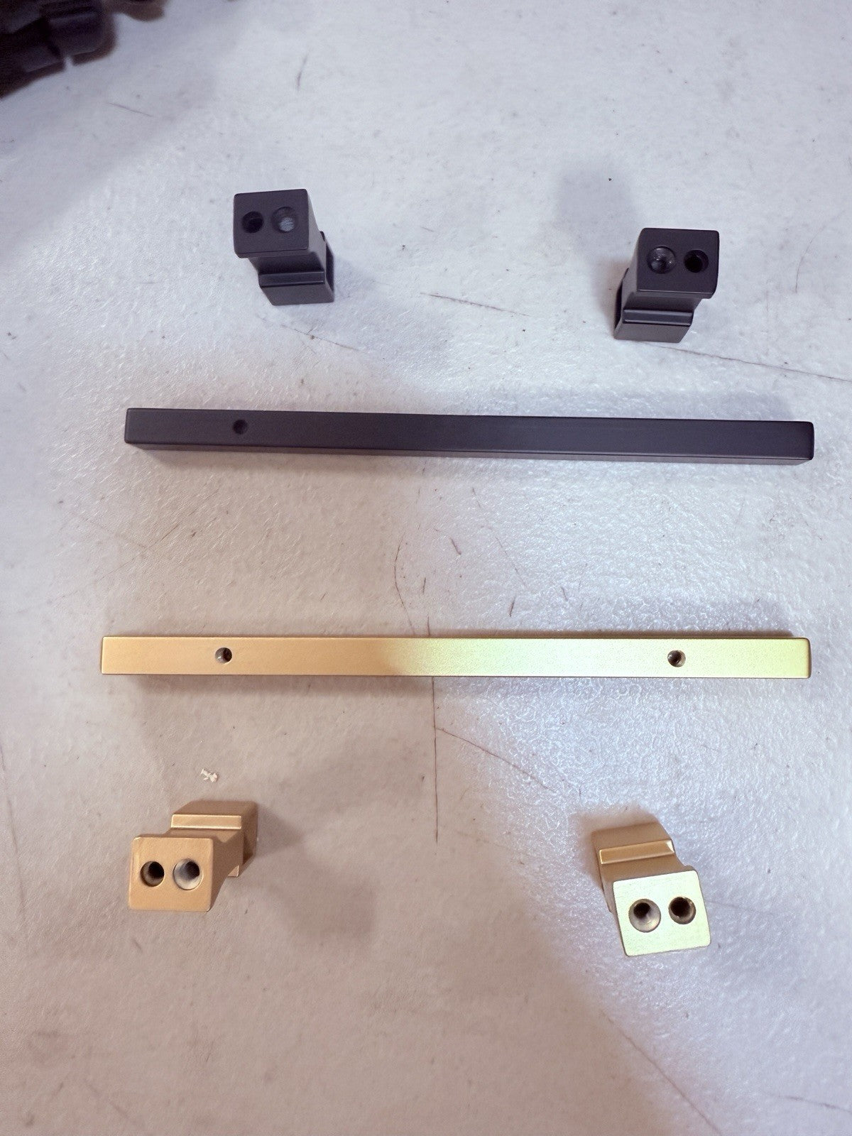 10 Pack Adjustable Black Cabinet Pulls 1-3/8" to 4" (35-102mm) Adjustable Hole D