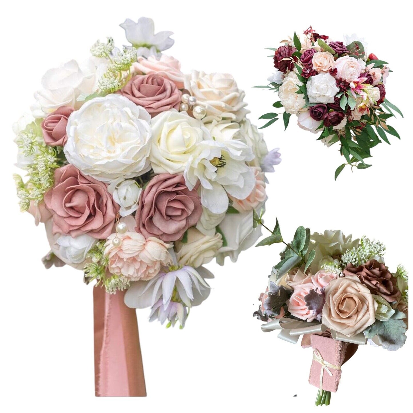 13in Rose Bouquet Home Décor Artificial Flowers Graduations, Performances, Birthdays, Proposals, Baby Showers, Weddings Home Décor, Dining Tables, Offices,Bedrooms