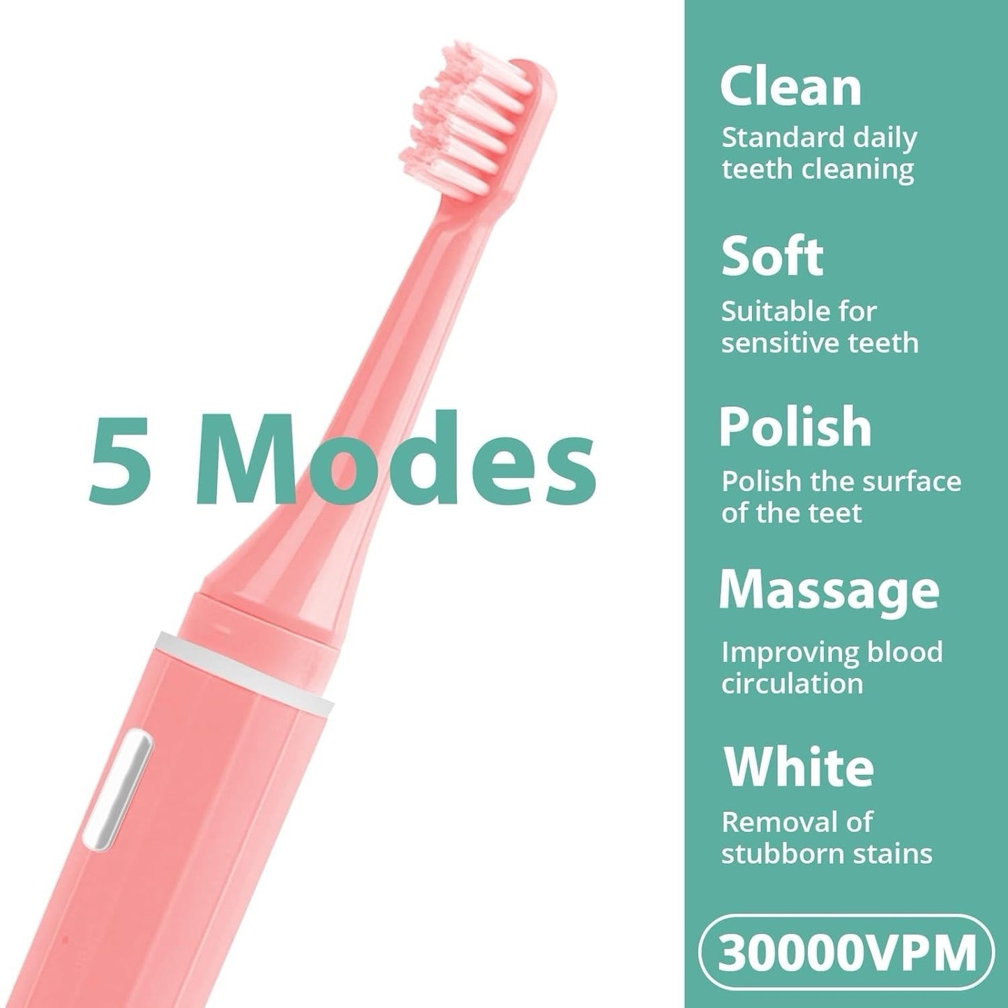 Electric Toothbrush Sonicare with 6 Brush Heads