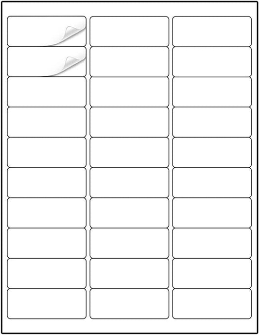 Address Labels 1" x 2-5/8" 6000 Labels Sticker Paper for Laser/Ink Jet Printer