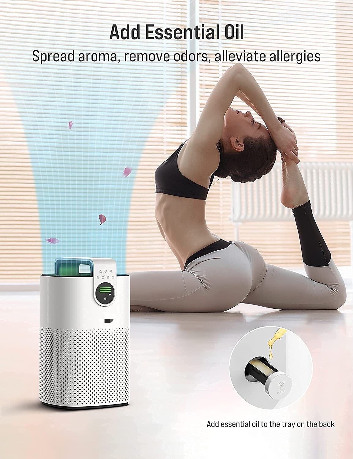 TOPPIN 600 ft² air purifier AP003 Child Lock, 3 Fan Speeds H13 True HEPA Filter