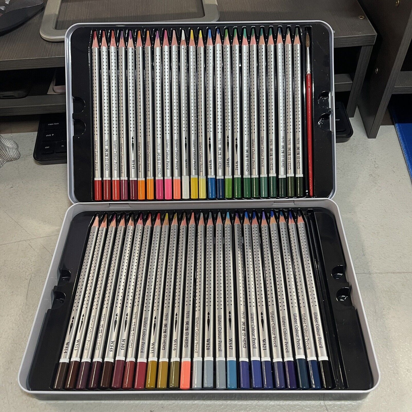 2 pack-96pcs Watercolor Colored Pencils Watercolor pencils (48pcs each box)