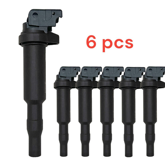 Ignition Coil Pack Set of 6 - Replacement for Bosch 0221504470, 12138616153