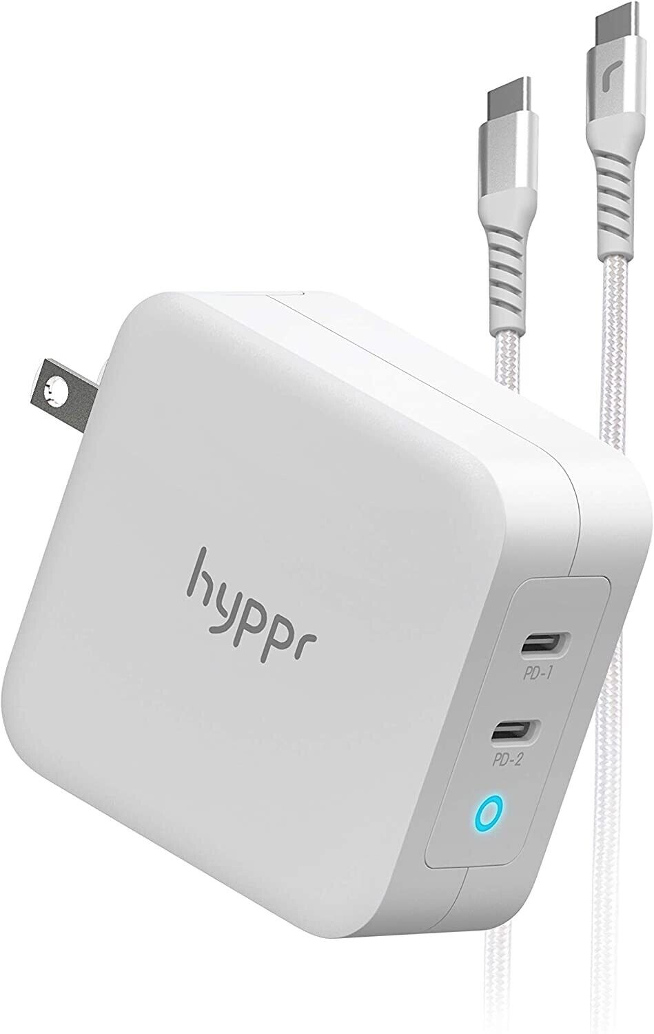 电缆 4 英尺 PD 充电器 hyppr 100W USB C 充电器 Macbook 快速 Type C 壁式充电器