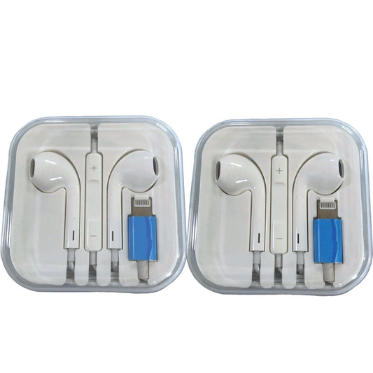 2 Packs-Earbuds for iPhone Headphones Wired Lightning Earphones Headphones