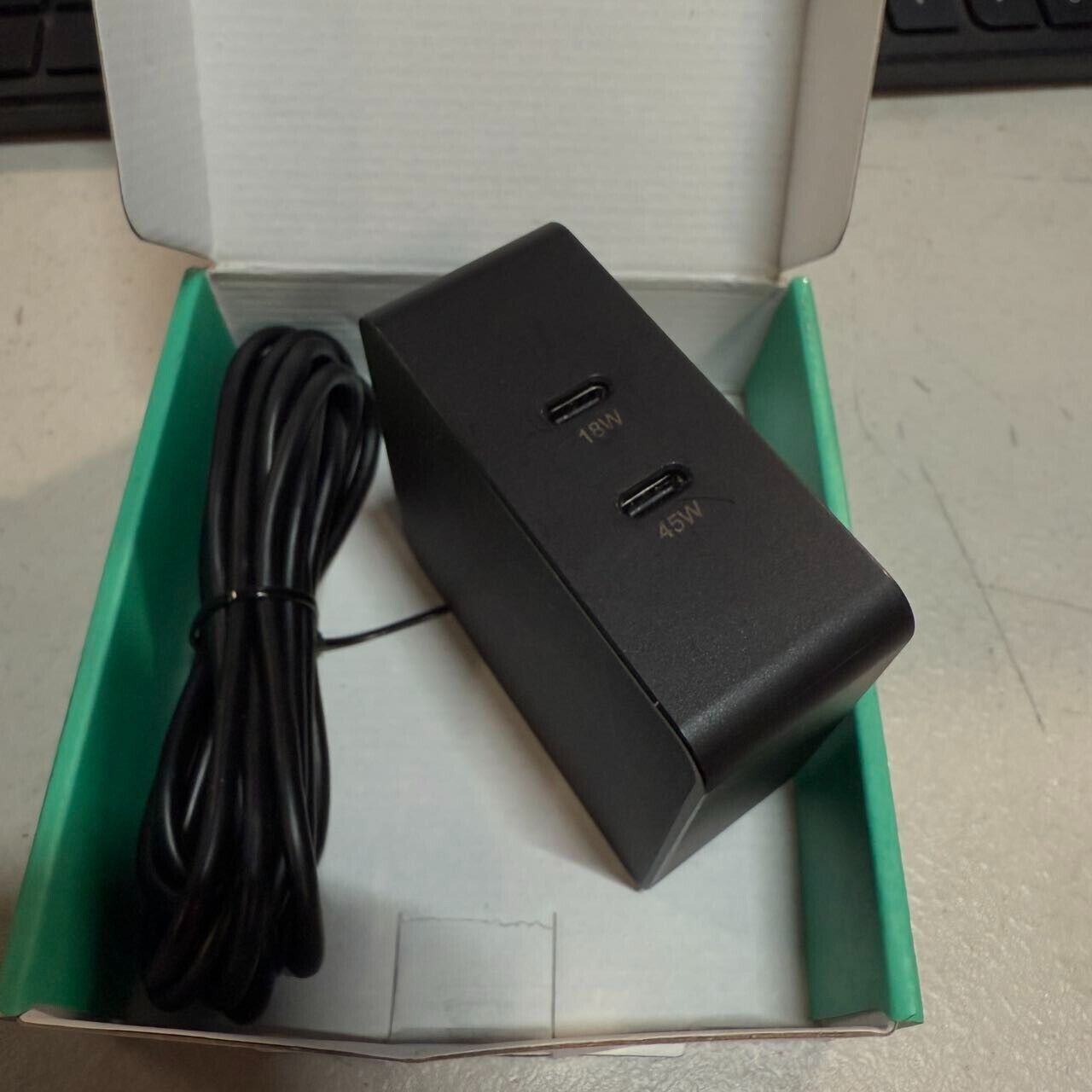 Nekteck 63W USB C Wall Charger with 45W Power Delivery, Foldable Plug Charging A