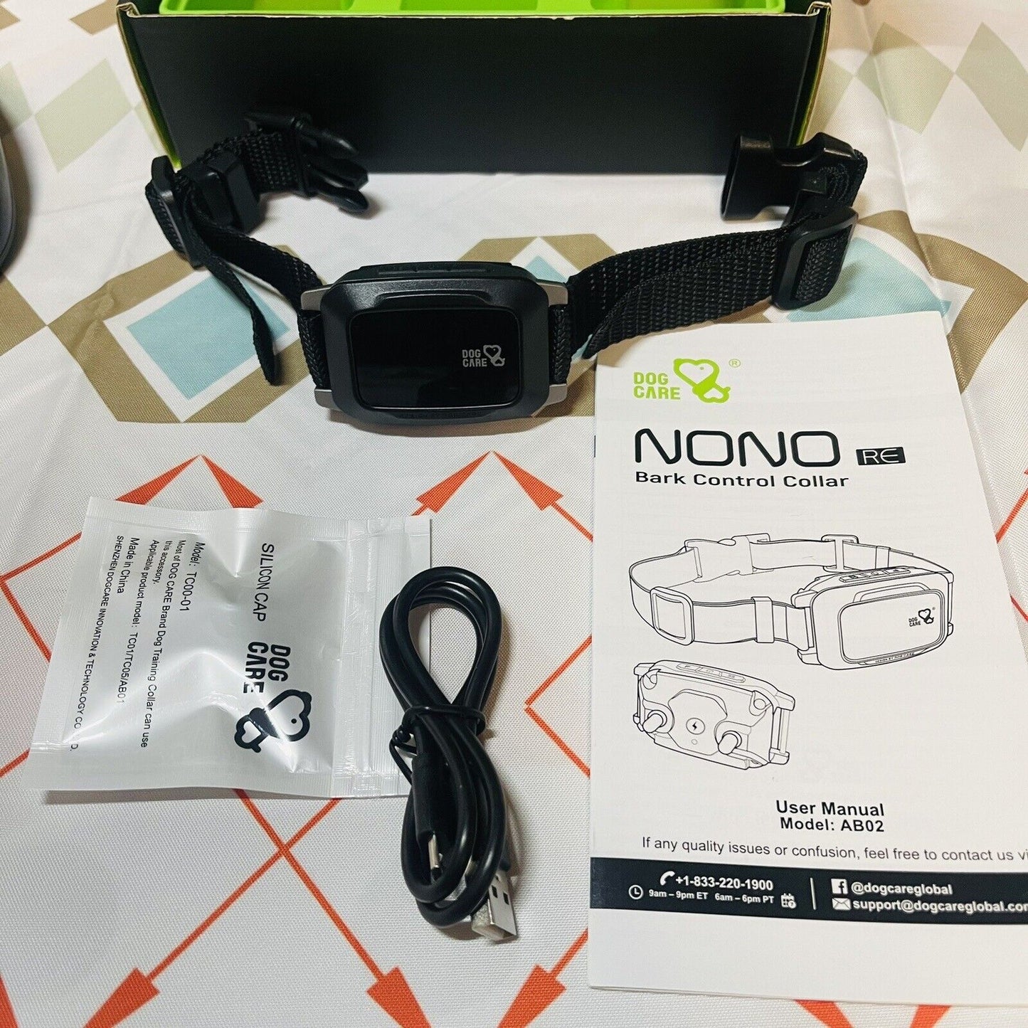 Dog Bark Collar Rechargeable with Intelligent Bark Control Vibration