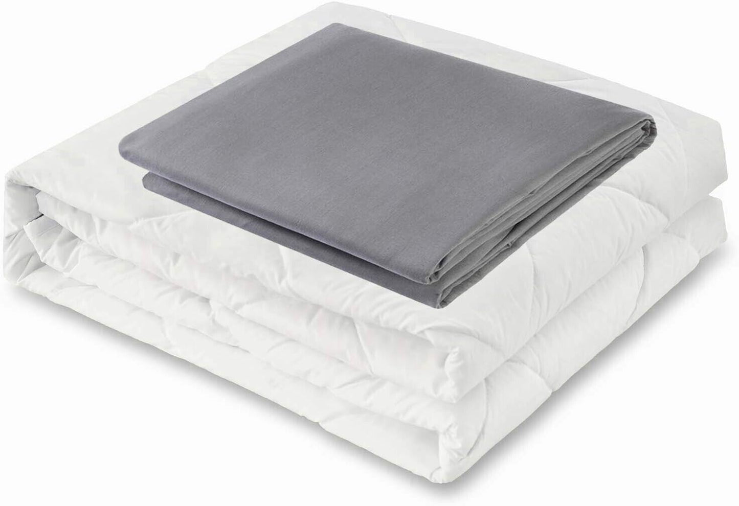 weighted blanket With Washable Cotton Cover 60'' x 80'' Grey