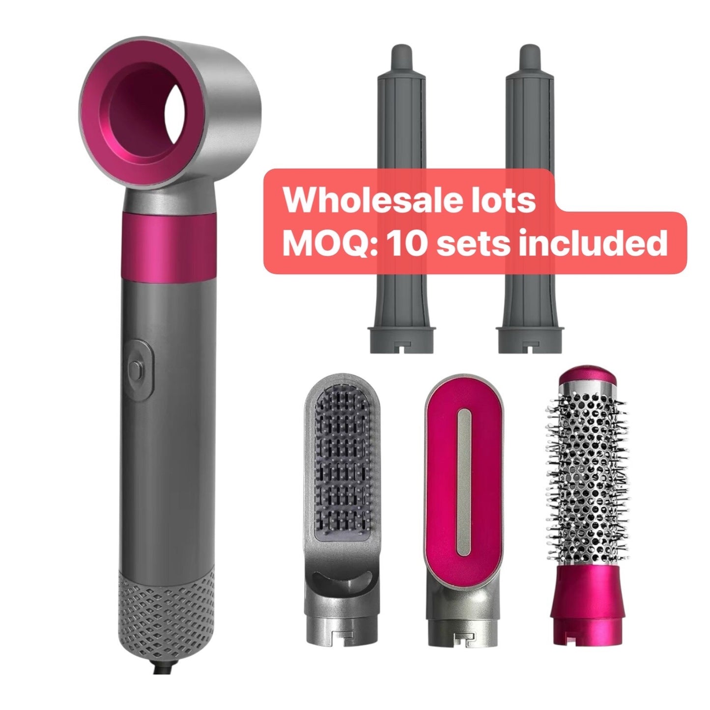 10pack Wholesale lots 5 in 1 Hair Dryer Brush, 1 Set Hair Dryer & Hair Styler