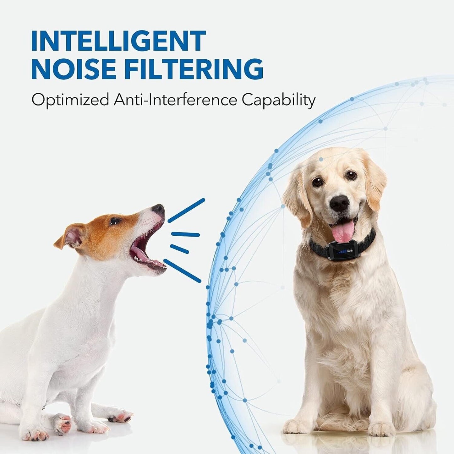 Dog Bark Collar Rechargeable with Intelligent Bark Control Vibration