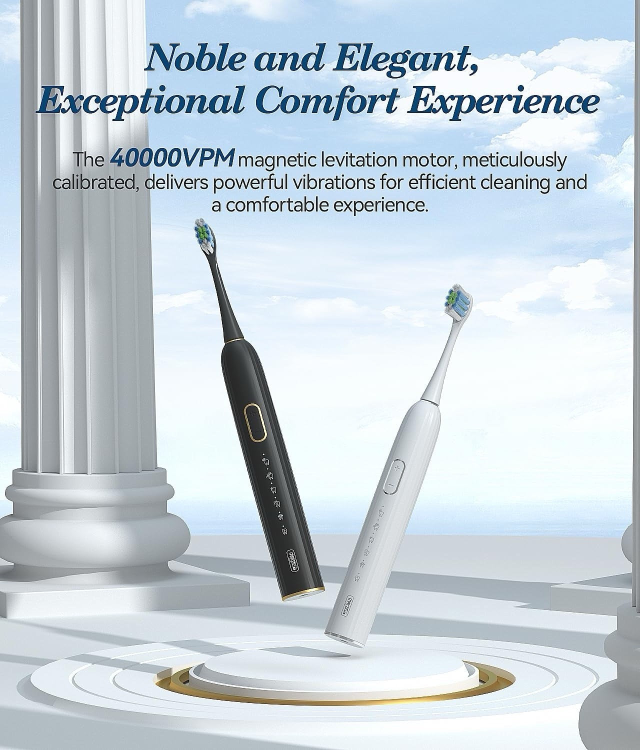 Electric Toothbrush Sonicare with 6 Brush Heads