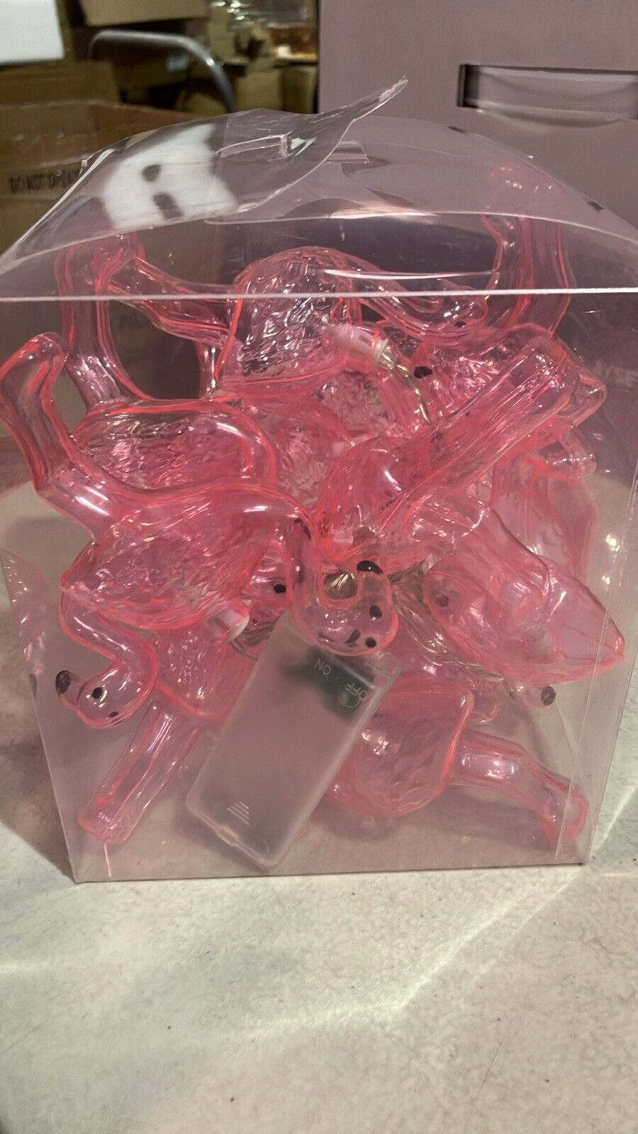Wholesale losts 20set 9Ft Pink Lights LED Flamingo String Lights Battery