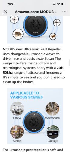 Ultrasonic Pest Repeller 2 Pack, Plug in Ultrasonic Pest Control Device
