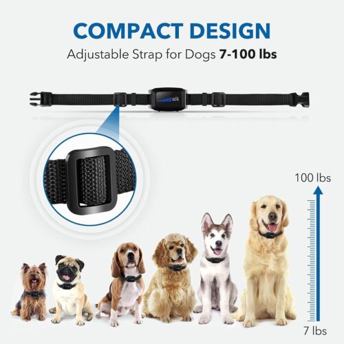 Dog Bark Collar Rechargeable with Intelligent Bark Control Vibration