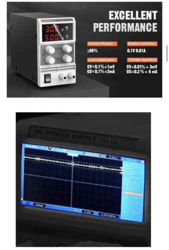 DC Power Supply Adjustable (30V 10A) Variable Switching Regulated Digital Power