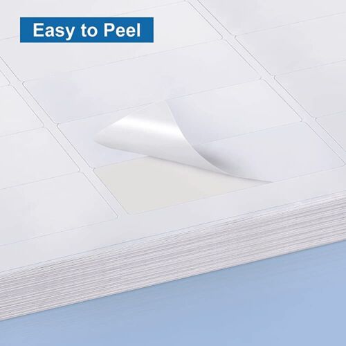 6000 Label 30 UP 1" x 2 5/8" Shipping Adhesive Blank Labels 200 Sheets 2.625 x 1
