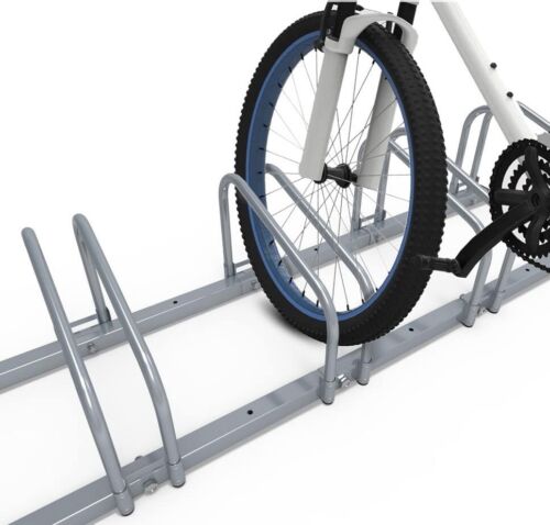 4 Bikes Floor Rack Stand Steel Bicycle Storage Organizer Parking Holder