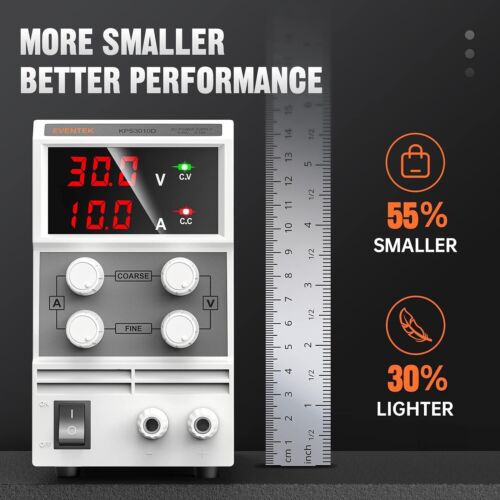 DC Power Supply Adjustable (30V 10A) Variable Switching Regulated Digital Power