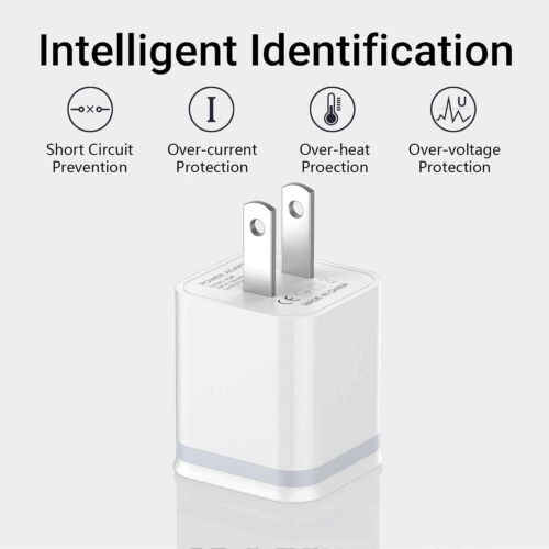3Pcs USB Wall Charger, 5V 2.1A Power Adapter Universal Travel Charger