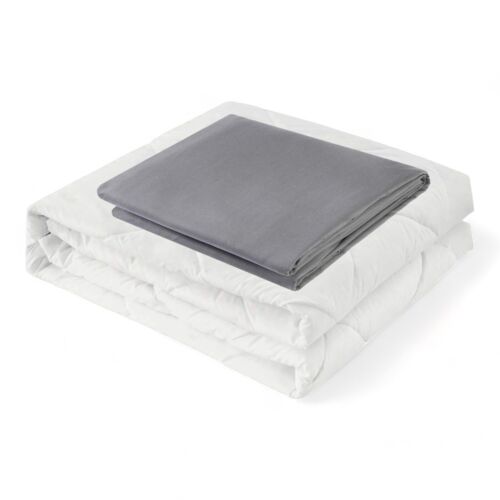 weighted blanket With Washable Cotton Cover 60'' x 80'' Grey
