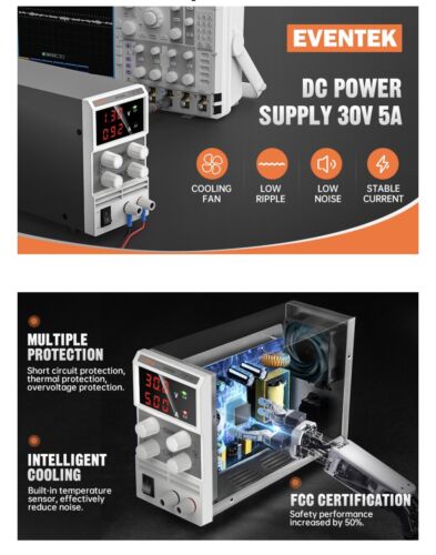 DC Power Supply Adjustable (30V 10A) Variable Switching Regulated Digital Power