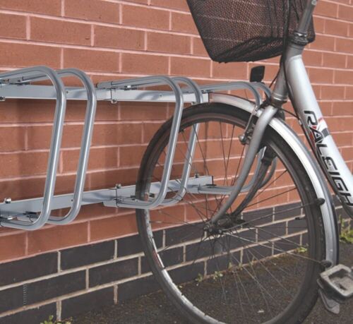 4 Bikes Floor Rack Stand Steel Bicycle Storage Organizer Parking Holder