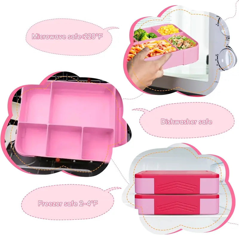 Bento Box for Adults Kids, Stylish Teens Adult Lunch Box