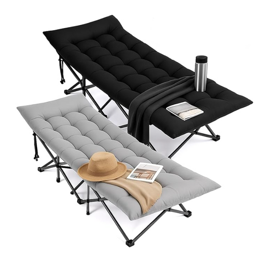 Folding Camping Cot Bed,Camping Cots for Adults with Mattress