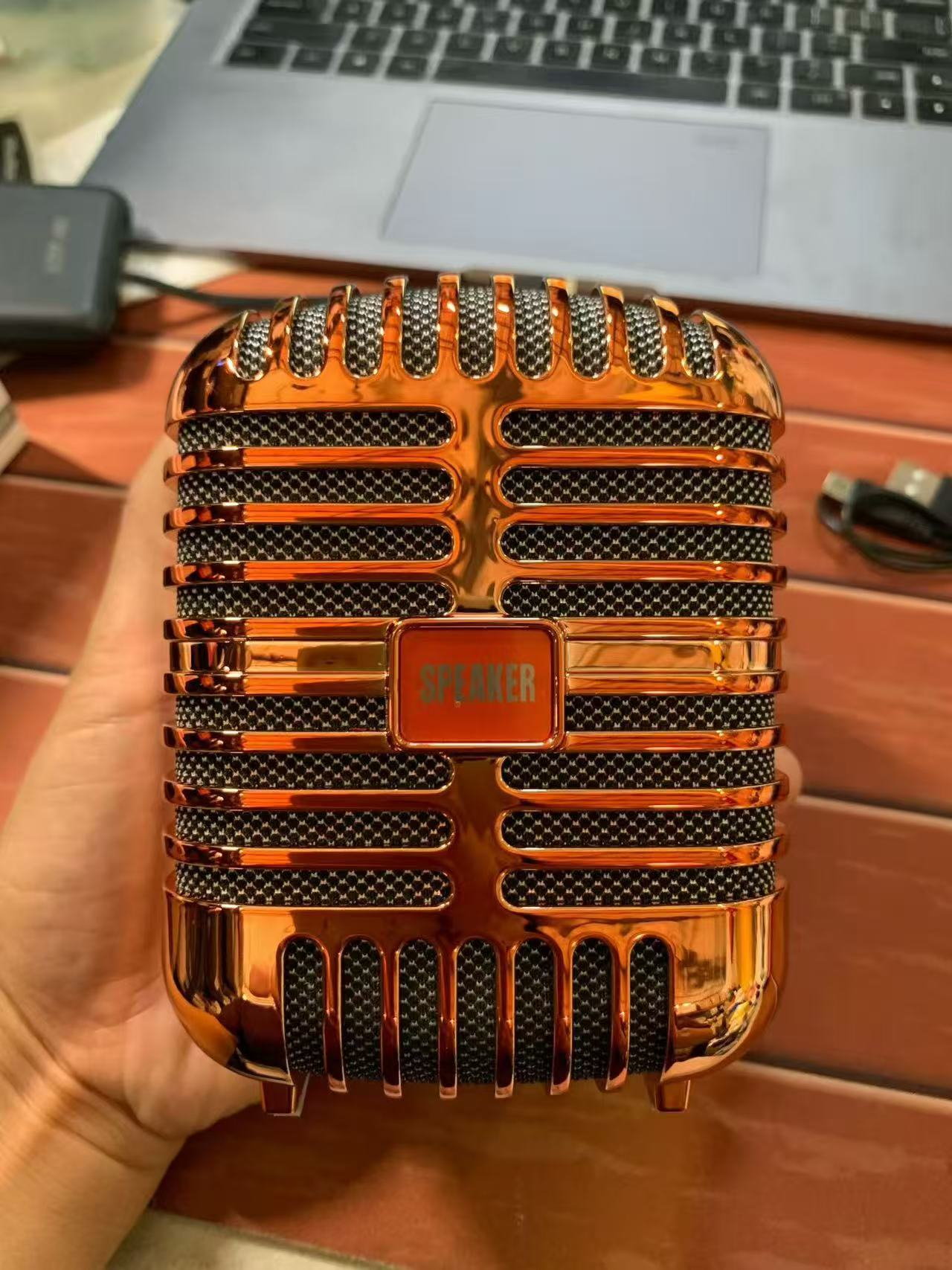 Bluetooth Speakers for Mobile, Phone, Laptops and Gym with Easy Control Button on Top with Multi-Functional Wireless Speakers Features like USB Connectivity/Rechargeable/Long Battery Serving/AUX/Rechargeable/Radio