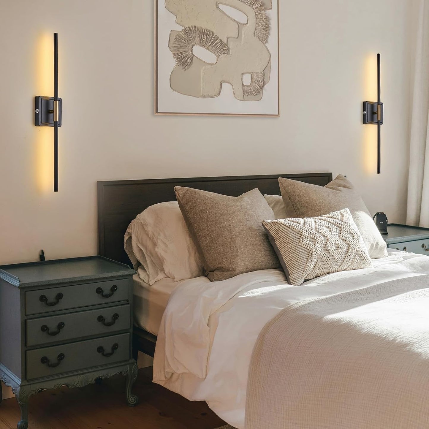 2pack 28inch Gold Wall Sconce 3-Light Bathroom Vanity Light with Milk Glass Vanity Lights