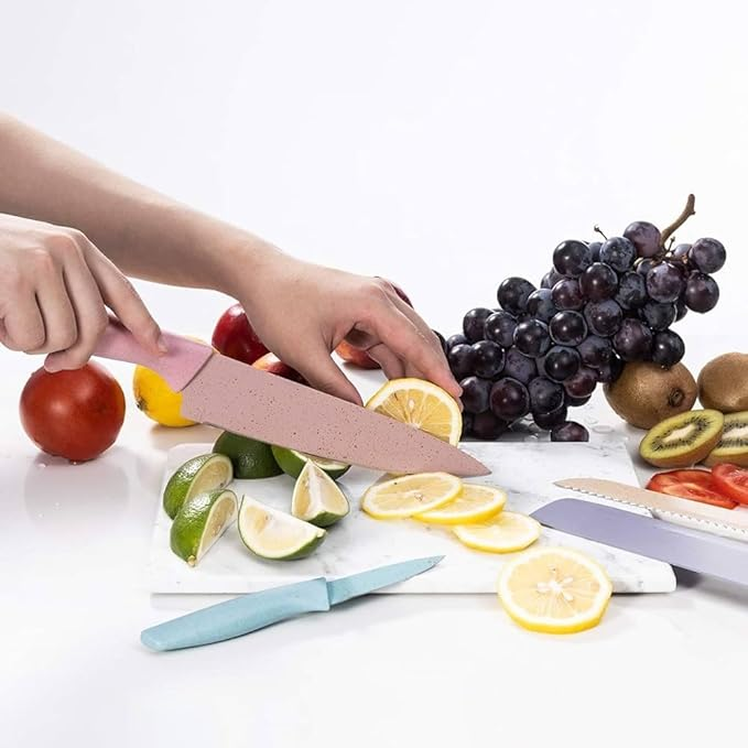 Evryealth Pastel Kitchen Knives Set of 6