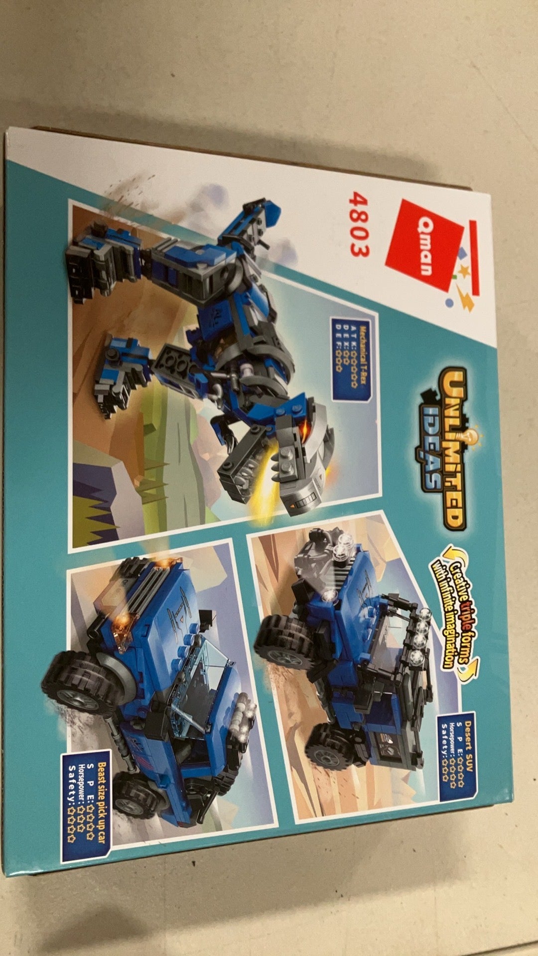 3 in1 Dinosaurs Building Blocks Toys for Kids Age 6-10 Year Old, Compatible with Lego, Educational Building Sets Best Gifts for Boy 6-10