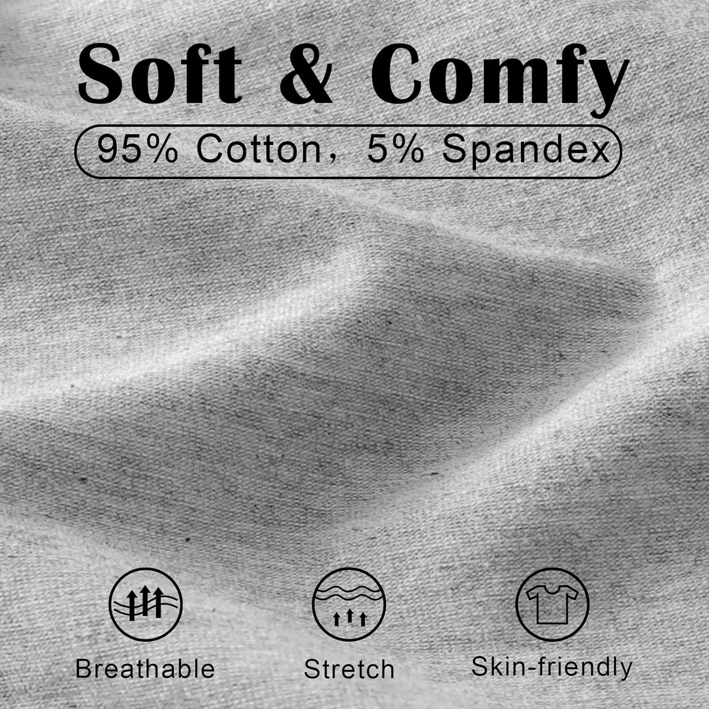 XL 5pcs Women's Cotton Underwear Soft Breathable Mid Waisted Panties for Women Full Coverage Ladies Panties