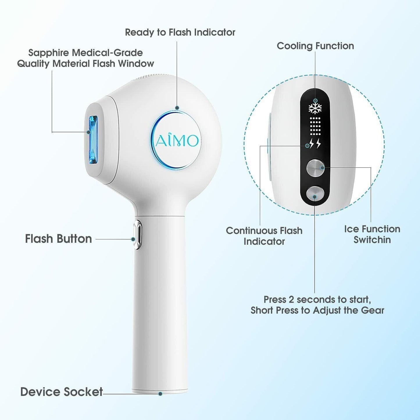 Hair Removal At-Home IPL Hair Removal for Women and Men Permanent