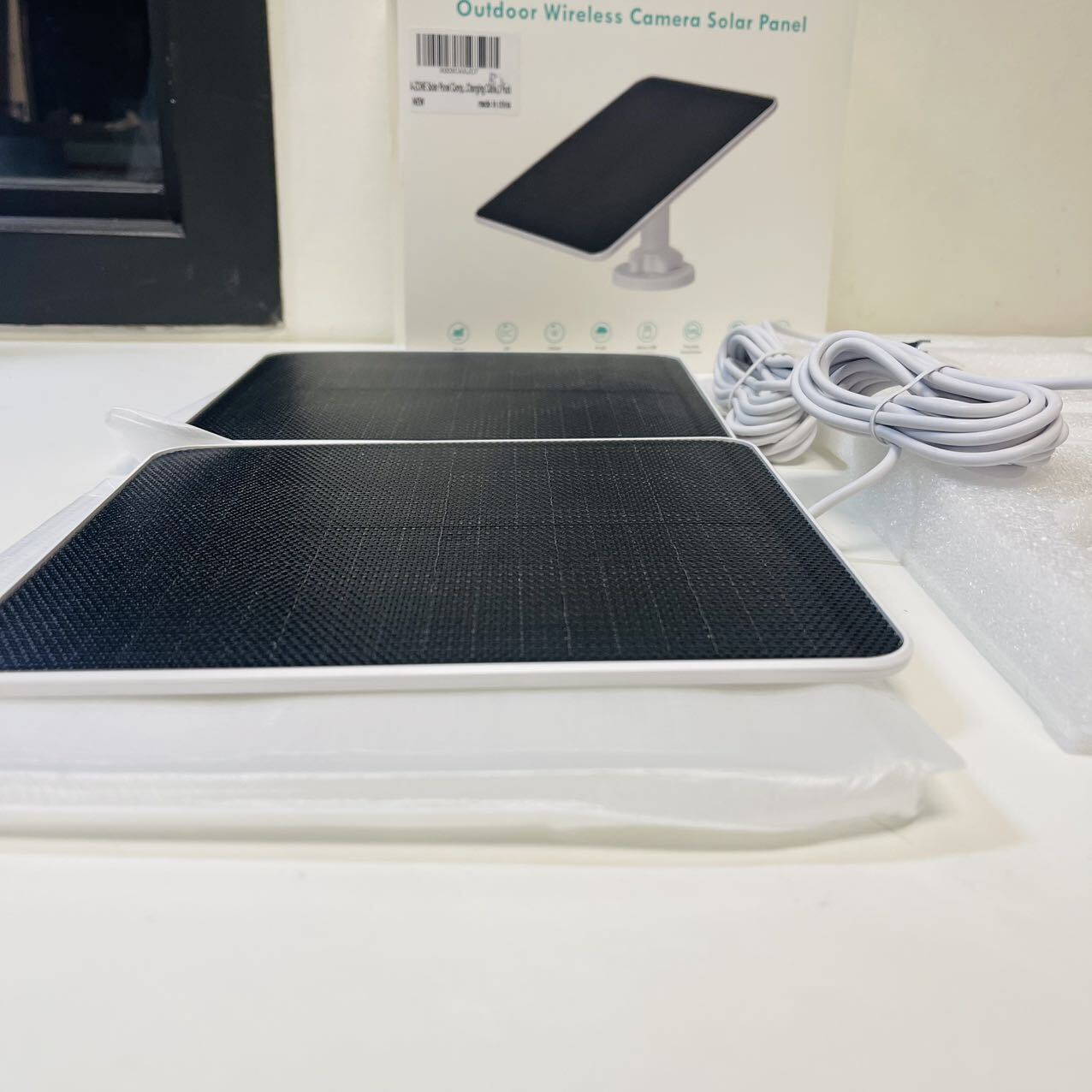 Solar Panel -10ft cable. 7W 5V Solar Panel for Ring Video Doorbell 3/3+/4. ETC.