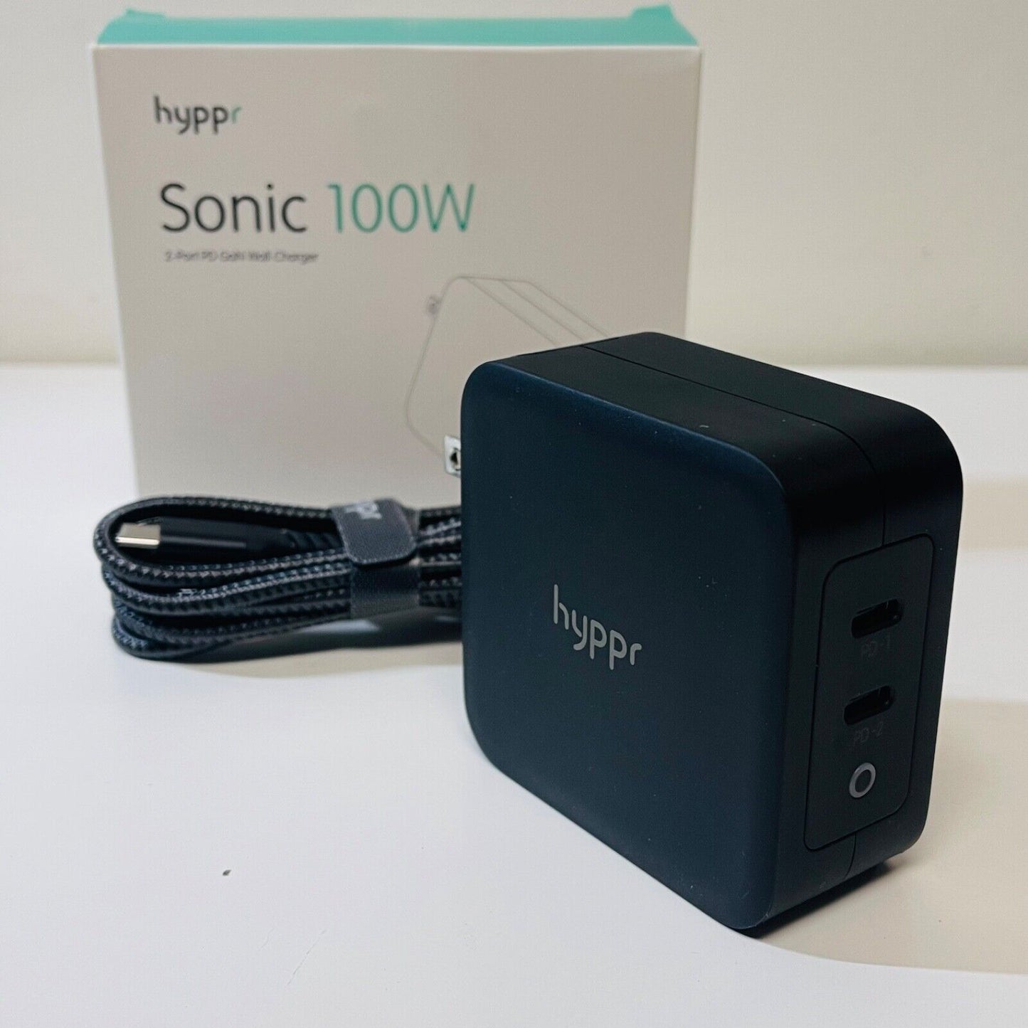 电缆 4 英尺 PD 充电器 hyppr 100W USB C 充电器 Macbook 快速 Type C 壁式充电器