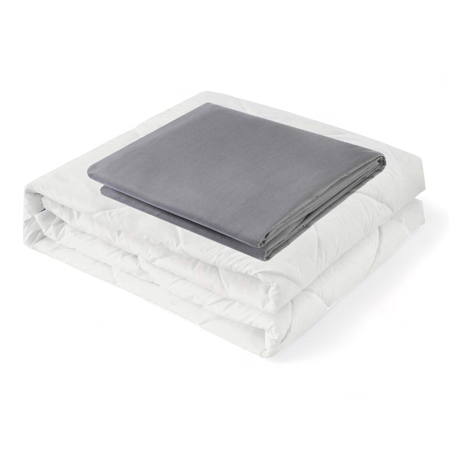 weighted blanket With Washable Cotton Cover 60'' x 80'' Grey