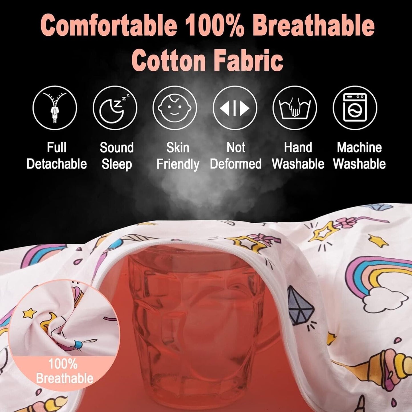 Baby Lounger for Newborn, Soft Breathable Lounger Cover Fits 0-24 Months