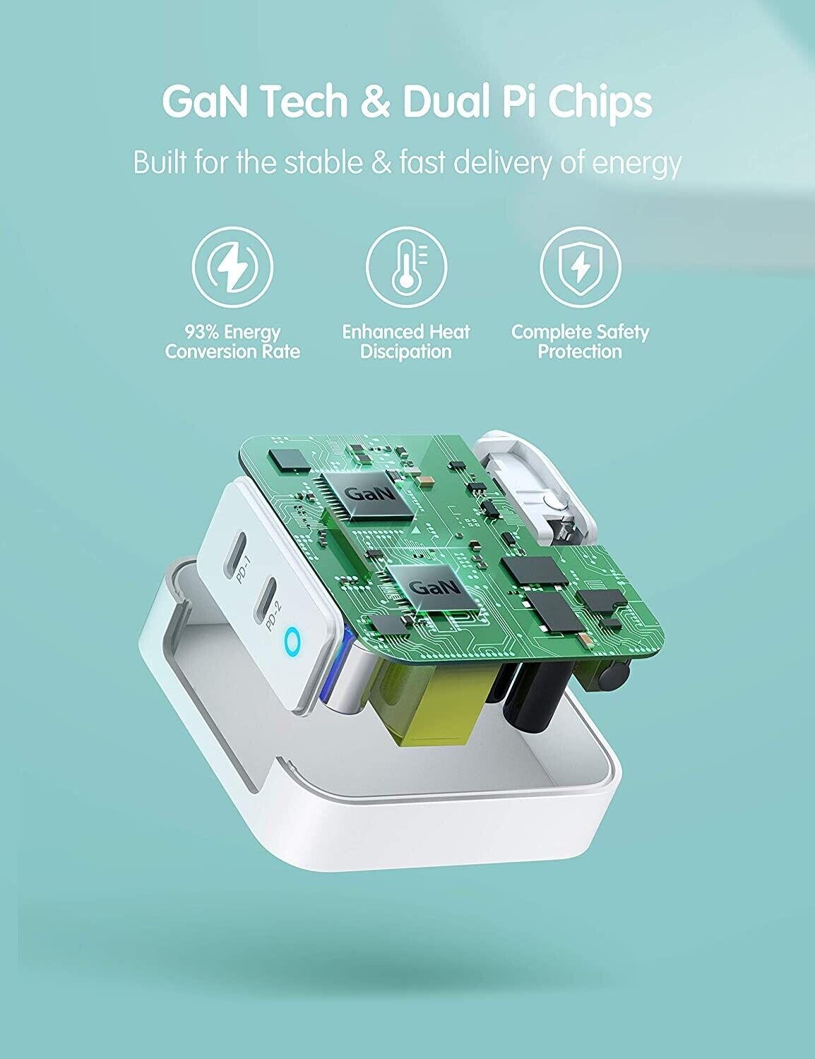 电缆 4 英尺 PD 充电器 hyppr 100W USB C 充电器 Macbook 快速 Type C 壁式充电器