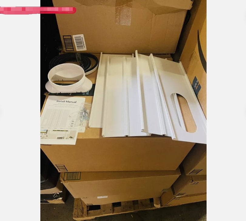 69inch Portable AC Window Vent kit,Universal Portable Air Conditioner Window Kit