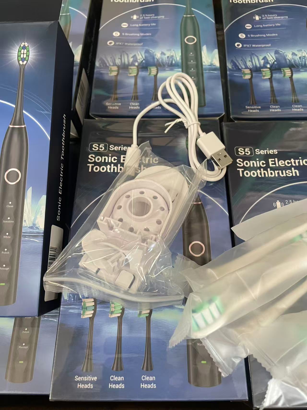 Rtauys S5 Upgraded Sonic Electric Toothbrush for Adults with 8 Brush Heads