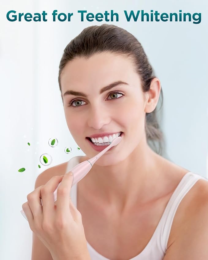 Rtauys S5 Upgraded Sonic Electric Toothbrush for Adults with 8 Brush Heads