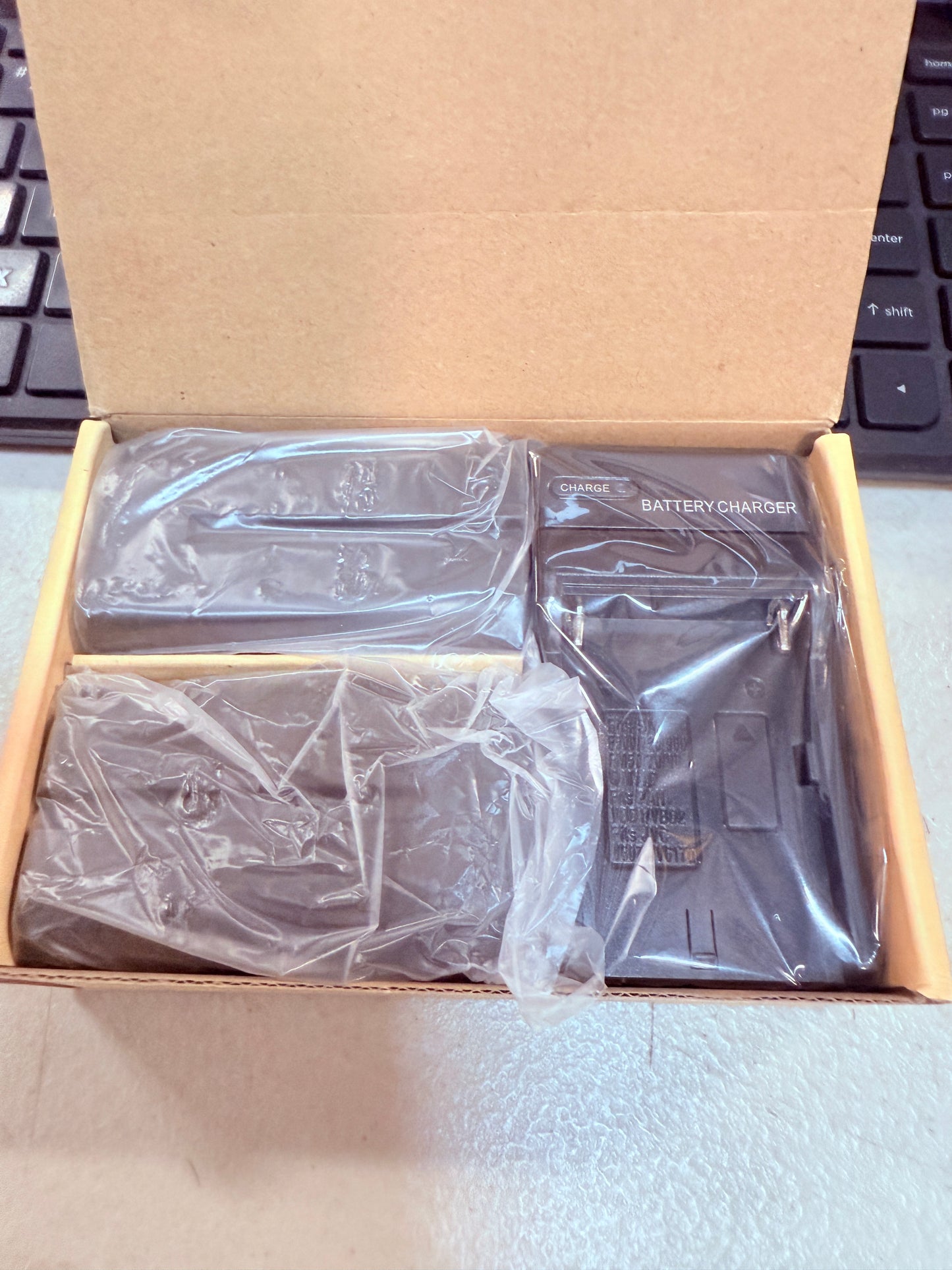 NP-F550 Battery 2-Pack + Wall Charger for Sony 2600mAh
